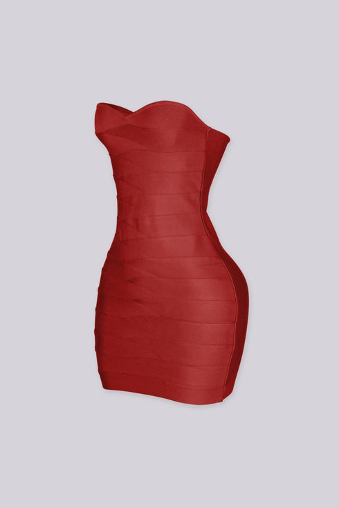 Sweetheart Bandage Micro Mini Dress