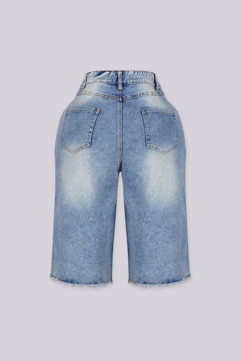 Madrid Drift Denim Bermuda Shorts