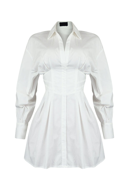 Dream About You Poplin Shirt Mini Dress
