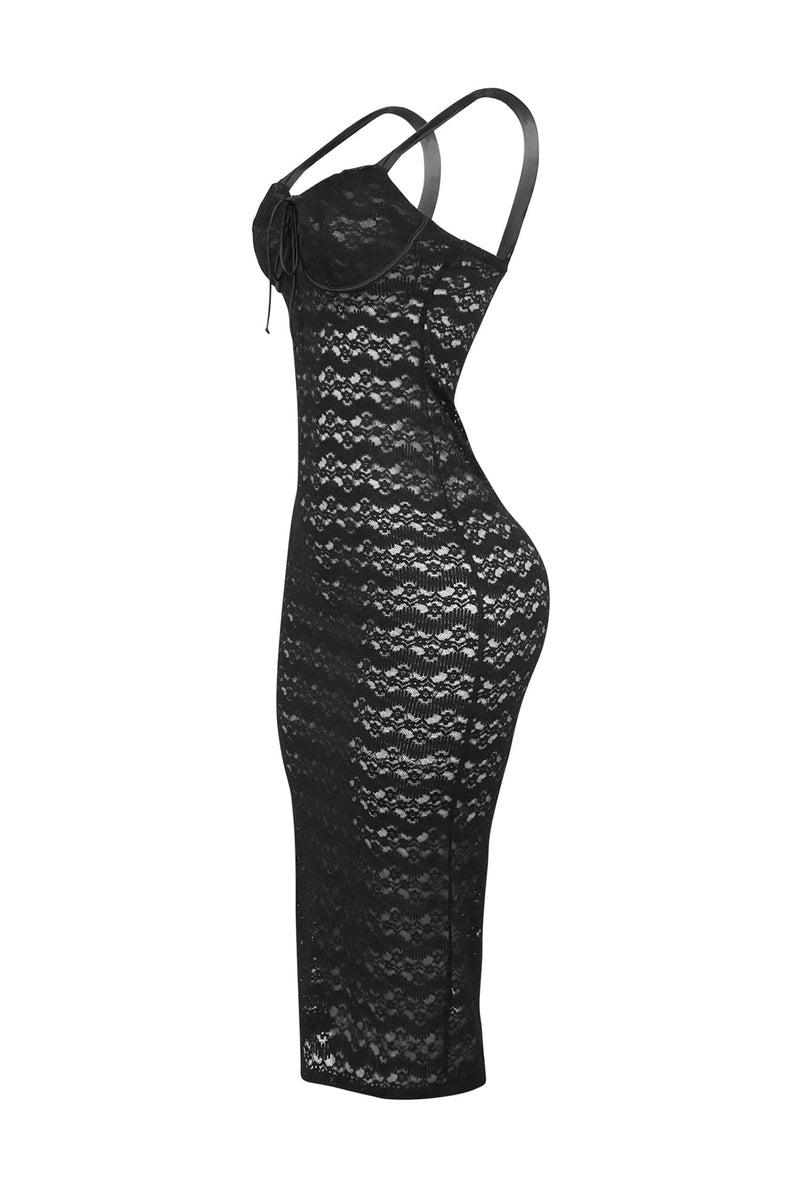 Danna Underwired Lace Long Dress  EDGE