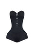 Emerie Rhinestone Strapless Romper
