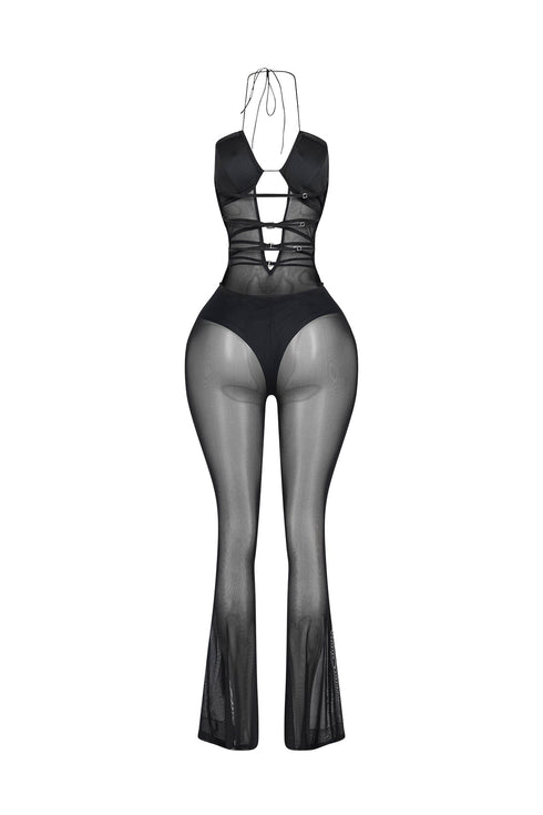 Silence In Mesh Jumpsuit
