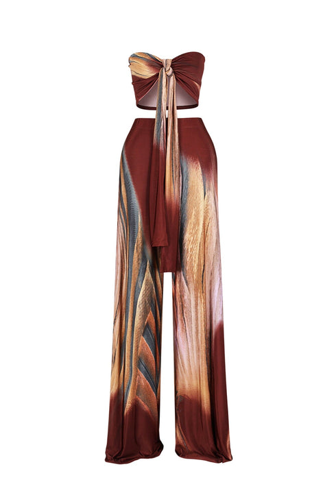 Playing Me Print Top & Pants SET