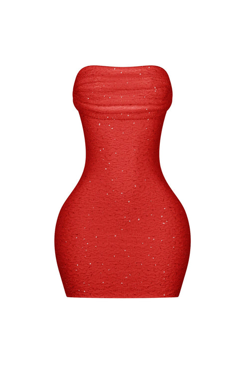 Greer Mesh Beaded Mini Dress