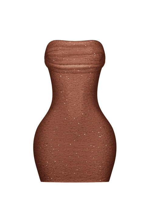 Greer Mesh Beaded Mini Dress