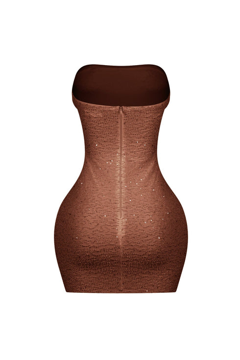 Greer Mesh Beaded Mini Dress