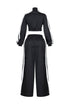 Side Motion Striped Jacket & Pants SET