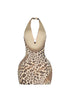 Spotted Allure Beaded Mini Dress