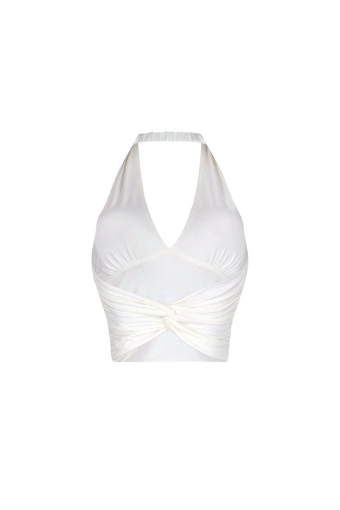 Simple Grace Halter Crop Top