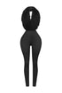 Fur Kissed Backless Jumpsuit