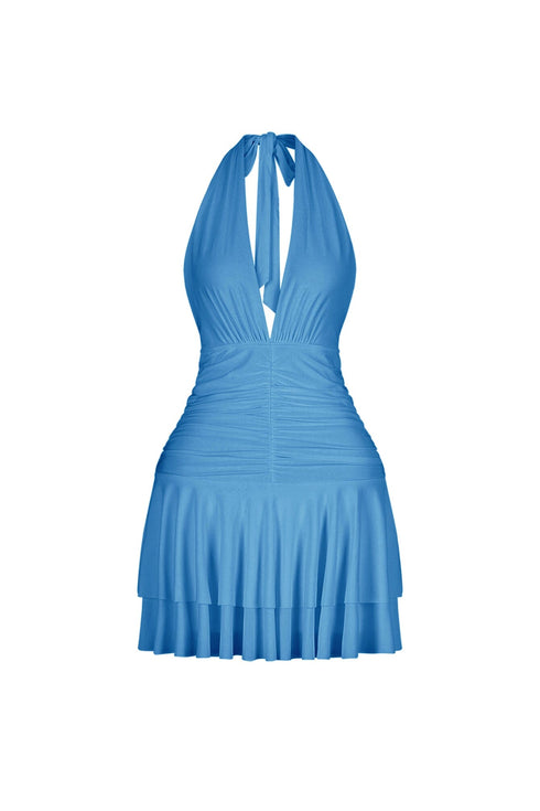 Spinning Sky Flared Mini Dress