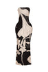 Wellington Floral print tube maxi dress