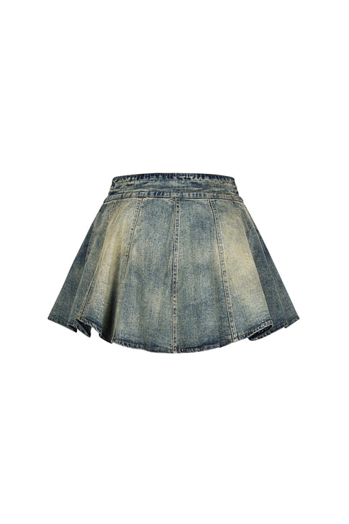 Aarhus Flare Denim Mini Skirt