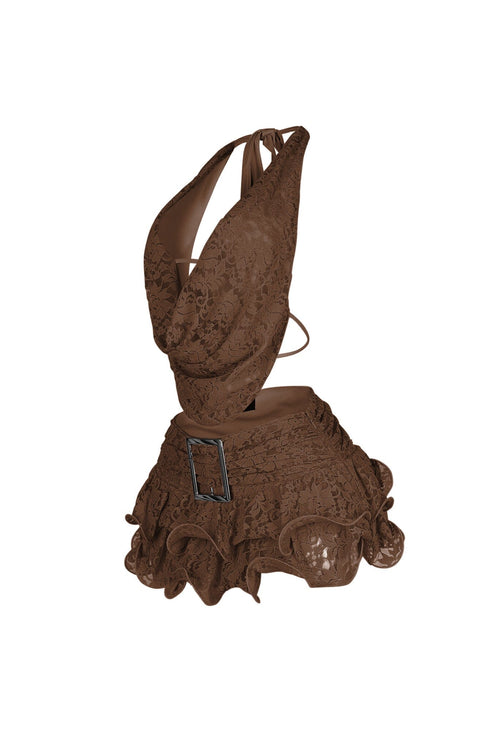 Elowen Lace Halter Top & Skort SET