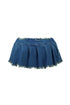 Margot Low Rise Pleated Denim Micro Skirt