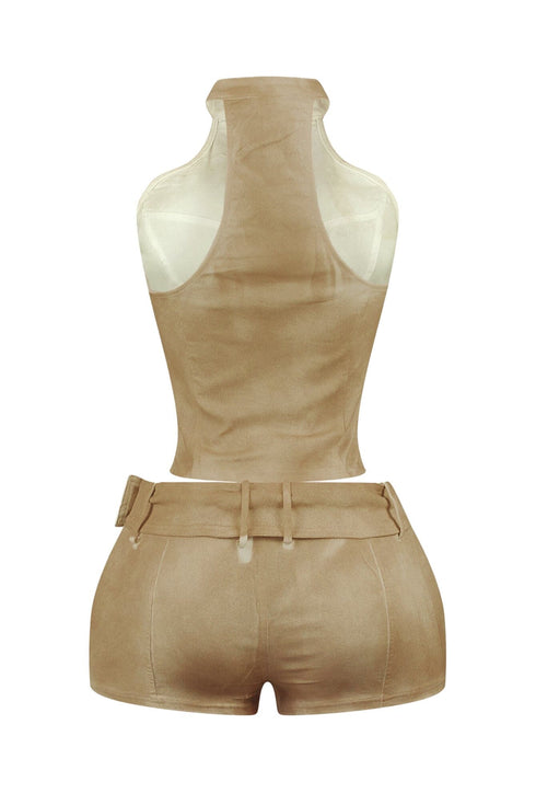 Way 2 Hot Zip Up Top & Shorts SET