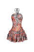 Cosmic Candy Ruffle Mini Dress