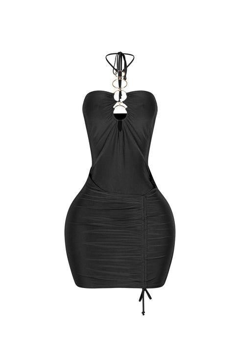 Crush Ring Cutout Mini Dress