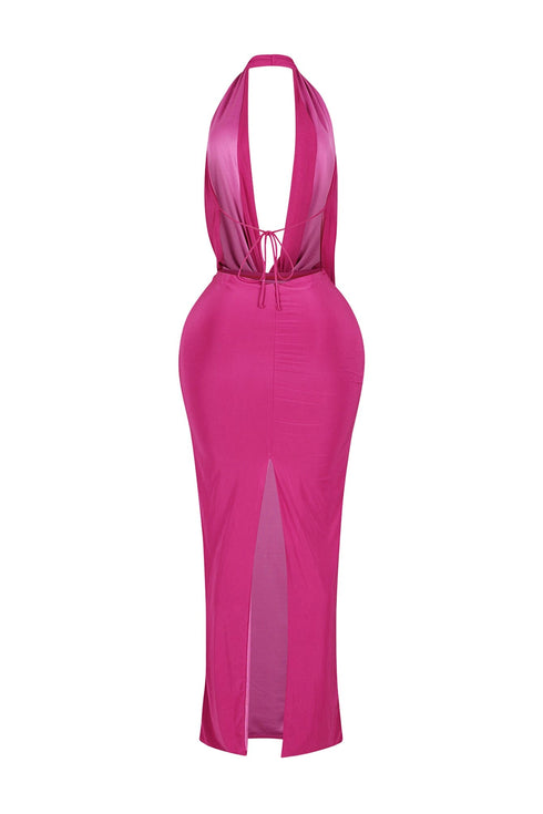 Ballroom Deep Cowl Maxi Dress