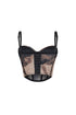 Damage Mesh Bustier Top