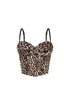 Smoky Leopard Print Bustier Top