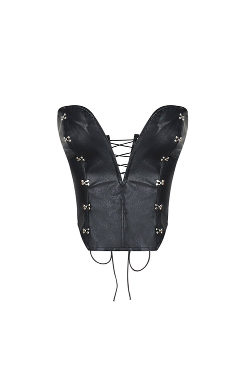 Trigger PU Wired Corset Top