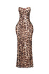 Amara Leopard Print Mermaid Maxi Dress