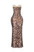 Amara Leopard Print Mermaid Maxi Dress