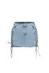 Indie Lace Up Mini Skirt