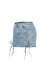 Indie Lace Up Mini Skirt