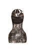 Eclipse Foil Halter Mini Dress