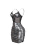 Metallure Slinky Foil Mini Dress