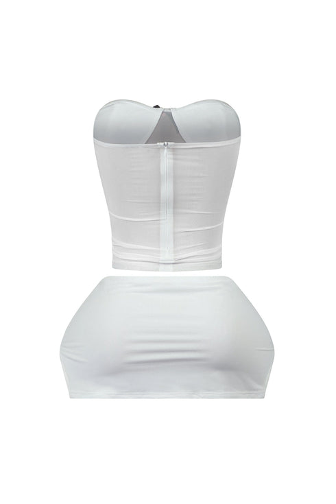 Julian Mesh Corset Top & Skirt SET