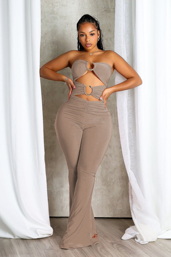 Viper Edge Cutout Snake Trim Jumpsuit