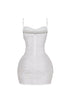 Celebrate Pearl Mesh Mini Dress