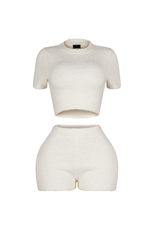 Toasty Fuzzy Top & Shorts SET