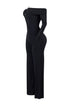 Randy Rhinestone Off Shoulder Long Sleeve Jumpsuit