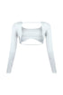 Harriet Back Cut Out Cropped Long Sleeve Top