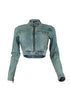 Elise Vintage Wash 23 Patch Denim Jacket