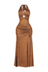 Vega Metallic Knit Maxi Dress