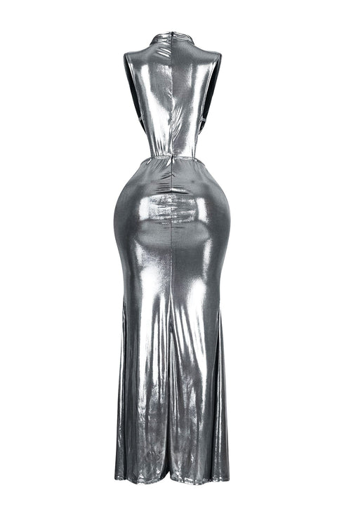 Cypher Foil Maxi Dress