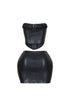 Baddie Style Leather Top & Skirt SET