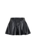 Vandal Faux Leather Mini Skirt