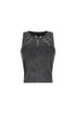 Zina Mineral Washed Eyelet Tank Top