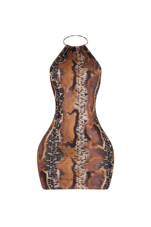 Sedona Metal Choker Mini Dress