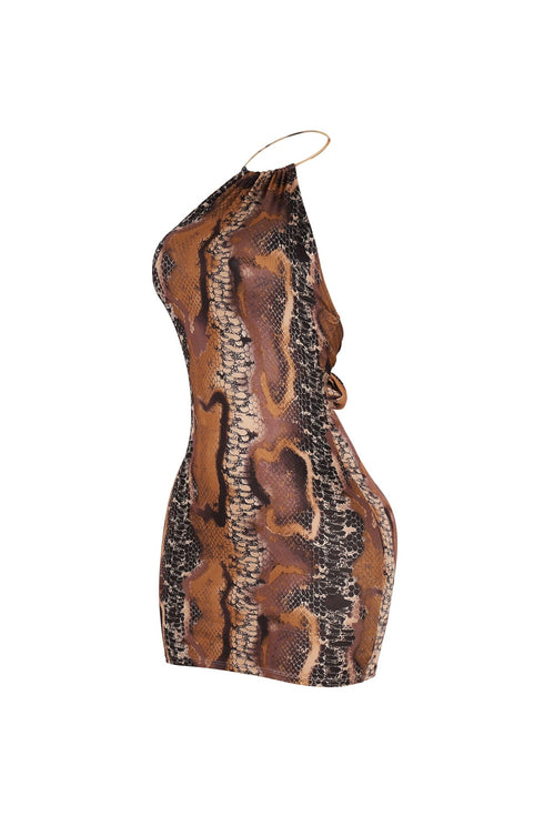 Sedona Metal Choker Mini Dress