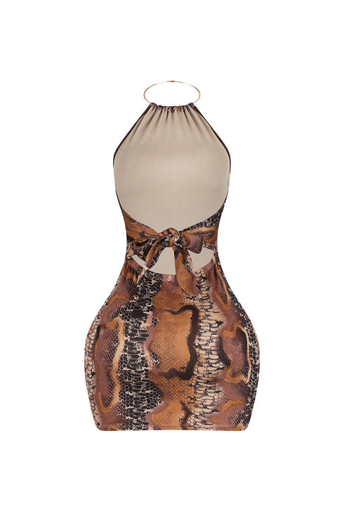 Sedona Metal Choker Mini Dress