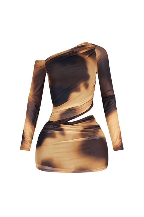 Uria Asymmetric Mini Dress