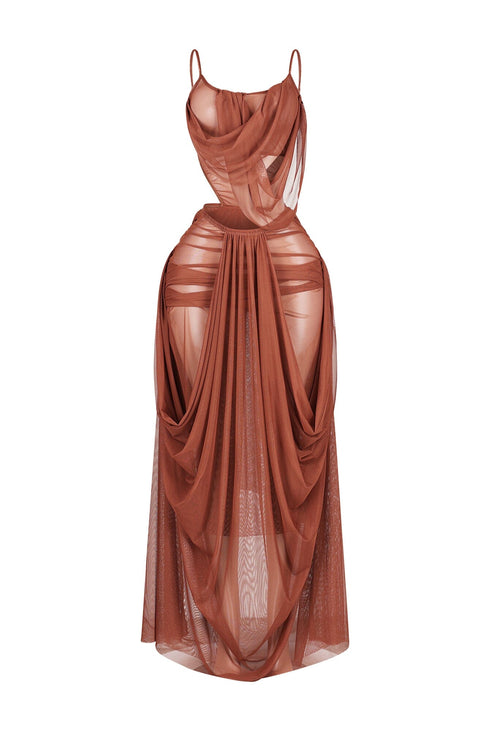 Vespera Mesh Tank Maxi Dress