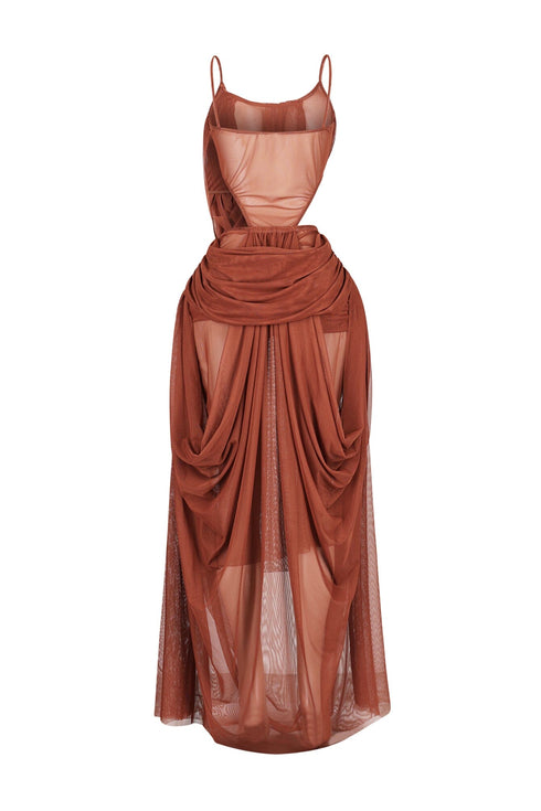Vespera Mesh Tank Maxi Dress